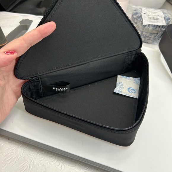 Prada Beauty Triangle Shaped Cosmetic Case NEW - Picture 4 of 9